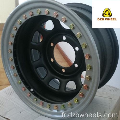 17 x 8 roues en acier perle 6 pattes